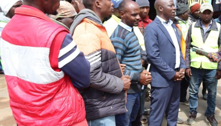Boda boda riders in a meeting with Kitui County Government officials led by Chief Officer Peter Ketonya Musya