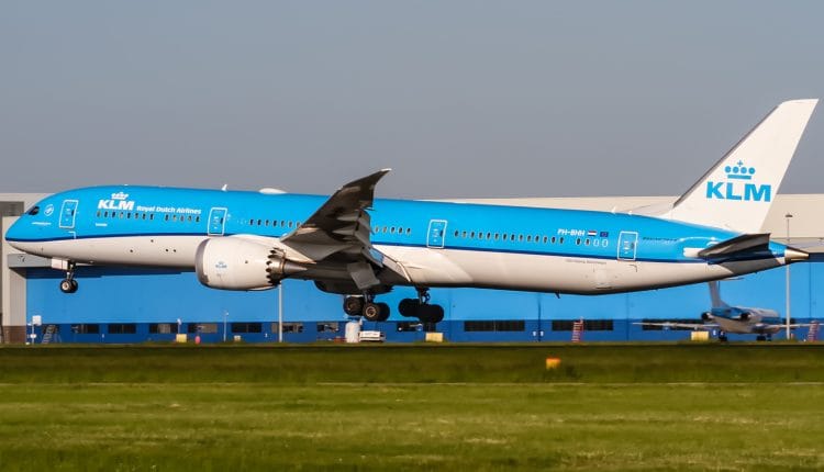 KLM Royal Dutch Airlines Boeing 787-9 Dreamliner.